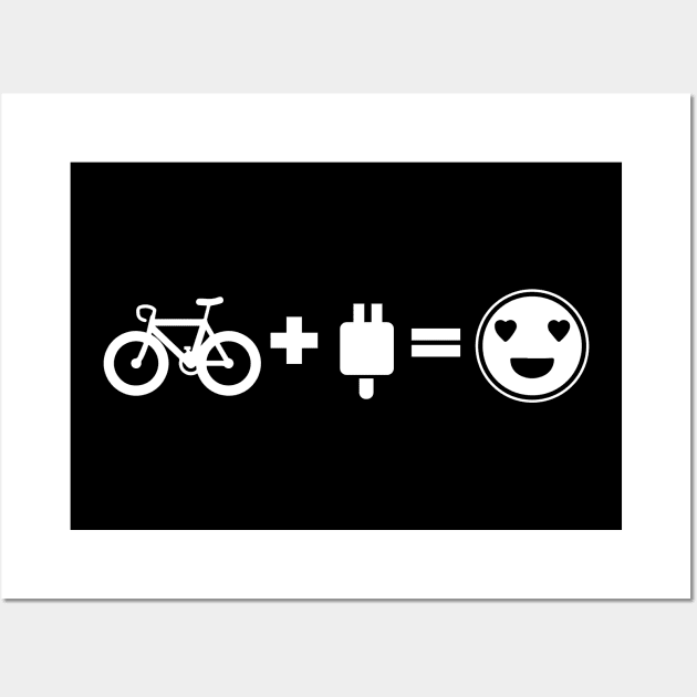 Electric Bike - Mountain Biking Gift Wall Art by biNutz